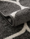 Lattice Garden Collection Area Rug -  Pergolatown (Dark Gray) Oval Dark Gray  lifestyle 10