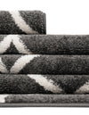 Lattice Garden Collection Area Rug -  Pergolatown (Dark Gray) Oval Dark Gray  lifestyle 31