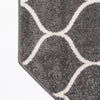 Lattice Garden Collection Area Rug -  Pergolatown (Dark Gray) Octagon Dark Gray  lifestyle 10