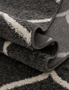 Lattice Garden Collection Area Rug -  Pergolatown (Dark Gray) Square Dark Gray  lifestyle 37