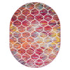 Lattice Garden Collection Area Rug -  Pergolatown (Multi) Oval Multi Main