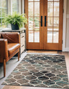 Lattice Garden Collection Area Rug -  Pergolatown (Blue Multi) Rectangle Blue Multi  lifestyle 8