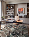 Lattice Garden Collection Area Rug -  Pergolatown (Blue Multi) Rectangle Blue Multi  lifestyle 16