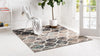 Lattice Garden Collection Area Rug -  Pergolatown (Blue Multi) Square Blue Multi  lifestyle 2