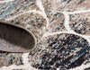 Lattice Garden Collection Area Rug -  Pergolatown (Blue Multi) Oval Blue Multi  lifestyle 6