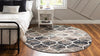 Lattice Garden Collection Area Rug -  Pergolatown (Blue Multi) Round Blue Multi  lifestyle 3