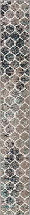 Lattice Garden Collection Area Rug -  Pergolatown (Blue Multi) Runner Blue Multi Main