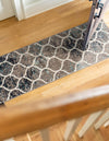 Lattice Garden Collection Area Rug -  Pergolatown (Blue Multi) Runner Blue Multi  lifestyle 5