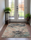 Lattice Garden Collection Area Rug - Arborville (Blue Multi) Rectangle Blue Multi  lifestyle 14