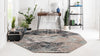 Lattice Garden Collection Area Rug - Arborville (Blue Multi) Octagon Blue Multi  lifestyle 3