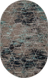 Trellis Mosaic Collection Area Rug - Arborville (Blue Multi) Oval Blue Multi  lifestyle 33