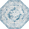 Riviera Elegance Collection Area Rug -  Menton (Blue) Octagon Blue Main