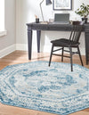 Riviera Elegance Collection Area Rug -  Menton (Blue) Octagon Blue  lifestyle 5