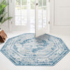 Riviera Elegance Collection Area Rug -  Menton (Blue) Octagon Blue  lifestyle 25