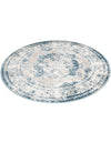 Riviera Elegance Collection Area Rug -  Menton (Blue) Round Blue  lifestyle 54