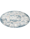 Riviera Elegance Collection Area Rug -  Menton (Blue) Round Blue  lifestyle 55