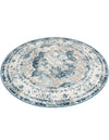Riviera Elegance Collection Area Rug -  Menton (Blue) Round Blue  lifestyle 56