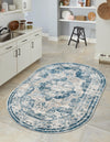 Riviera Elegance Collection Area Rug -  Menton (Blue) Oval Blue  lifestyle 5