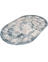 Riviera Elegance Collection Area Rug -  Menton (Blue) Oval Blue  lifestyle 48