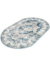 Riviera Elegance Collection Area Rug -  Menton (Blue) Oval Blue  lifestyle 50