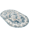 Riviera Elegance Collection Area Rug -  Menton (Blue) Oval Blue  lifestyle 51