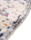 Prague Tapestry Collection Area Rug -  Pilsen Round Gray  lifestyle 34