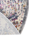 Prague Tapestry Collection Area Rug -  Pilsen Round Gray  lifestyle 36