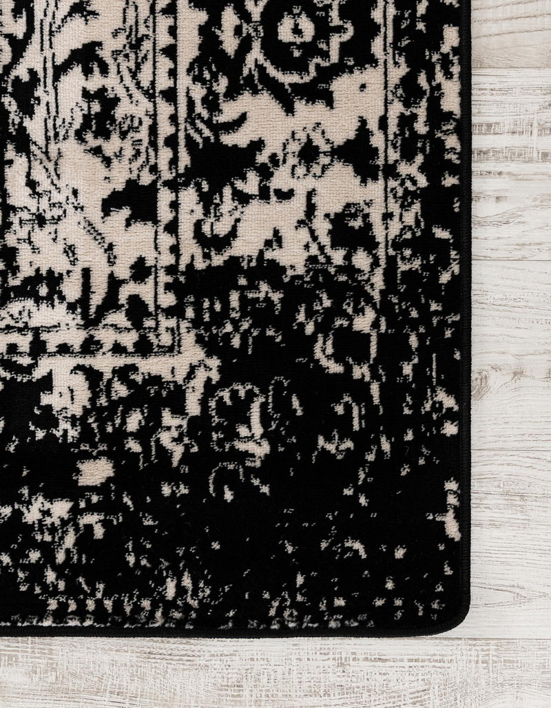 Cascade Range Collection Area Rug -  Shasta (Black and White) Rectangle Black and White  lifestyle 3
