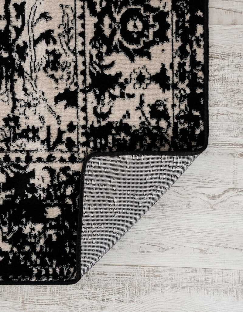 Cascade Range Collection Area Rug -  Shasta (Black and White) Rectangle Black and White  lifestyle 4