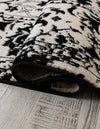Cascade Range Collection Area Rug -  Shasta (Black and White) Oval Black and White  lifestyle 29