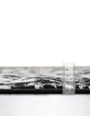 Cascade Range Collection Area Rug -  Shasta (Black and White) Oval Black and White  lifestyle 30