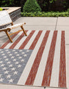 Urban Oasis Rugs Collection Area Rug -  Boardwalk Rectangle Red  lifestyle 0