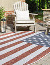 Urban Oasis Rugs Collection Area Rug -  Boardwalk Oval Red  lifestyle 2
