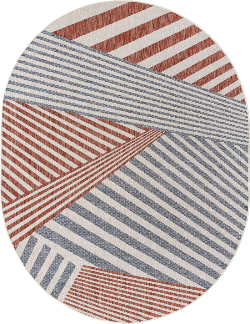 Urban Oasis Rugs Collection Area Rug -  Boardwalk Oval Blue  lifestyle 76