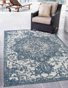 Urban Oasis Rugs Collection Area Rug -  Penthouse (Blue) Rectangle Blue  lifestyle 0