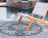 Urban Oasis Rugs Collection Area Rug -  Penthouse (Blue) Round Blue  lifestyle 5