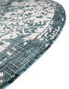 Urban Oasis Rugs Collection Area Rug -  Penthouse (Teal) Round Teal  lifestyle 10