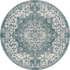 Urban Oasis Rugs Collection Area Rug -  Penthouse (Teal) Round Teal Main