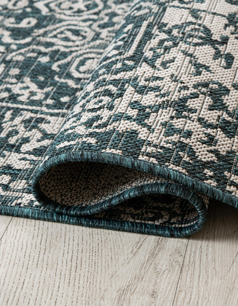 Urban Oasis Rugs Collection Area Rug -  Penthouse (Teal) Rectangle Teal  lifestyle 3