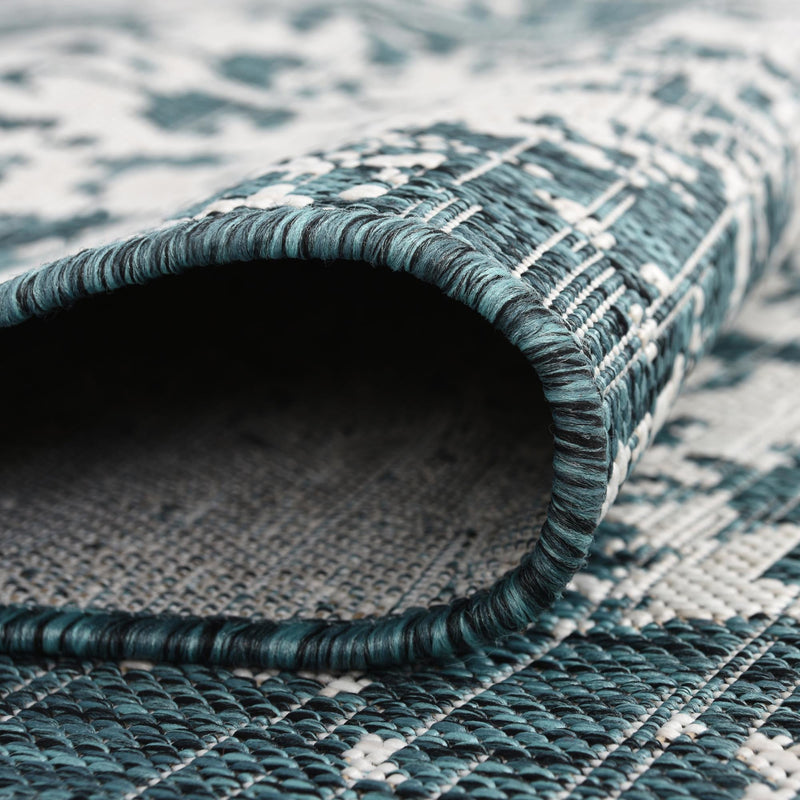 Urban Oasis Rugs Collection Area Rug -  Penthouse (Teal) Runner Teal  lifestyle 6