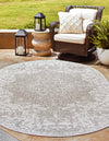 Urban Oasis Rugs Collection Area Rug -  Penthouse (Gray) Oval Gray  lifestyle 2