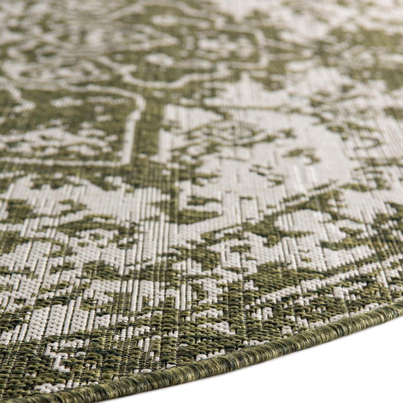 Urban Oasis Rugs Collection Area Rug -  Penthouse (Green) Round Green  lifestyle 13
