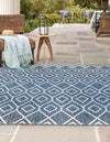 Urban Oasis Rugs Collection Area Rug -  Boulevard (Blue) Square Blue  lifestyle 2