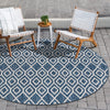 Urban Oasis Rugs Collection Area Rug -  Boulevard (Blue) Round Blue  lifestyle 0