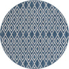 Urban Oasis Rugs Collection Area Rug -  Boulevard (Blue) Round Blue Main