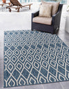 Urban Oasis Rugs Collection Area Rug -  Boulevard (Blue) Rectangle Blue  lifestyle 0