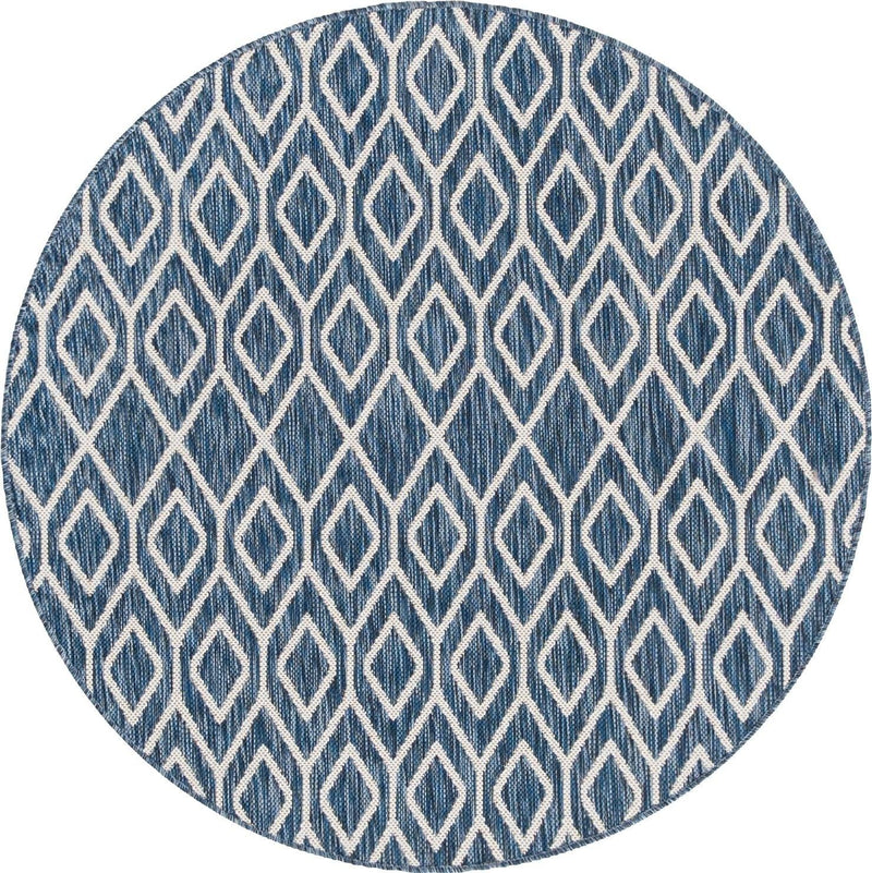 Urban Oasis Rugs Collection Area Rug -  Boulevard (Blue) Round Blue  lifestyle 39