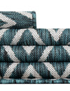 Urban Oasis Rugs Collection Area Rug -  Boulevard (Teal) Oval Teal  lifestyle 53