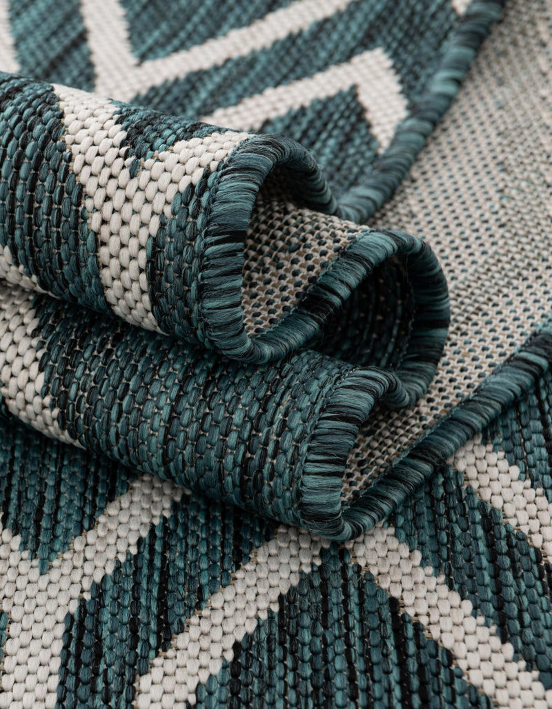 Urban Oasis Rugs Collection Area Rug -  Boulevard (Teal) Oval Teal  lifestyle 54