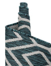 Urban Oasis Rugs Collection Area Rug -  Boulevard (Teal) Oval Teal  lifestyle 56